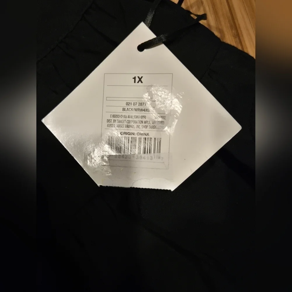 NWT Ava & Viv Black Women's Skirt